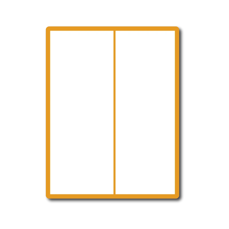 35 00201 – Print Etiketa A4, 105 mm x 250 mm, 2 etikety na hárku – Balenie 100 ks