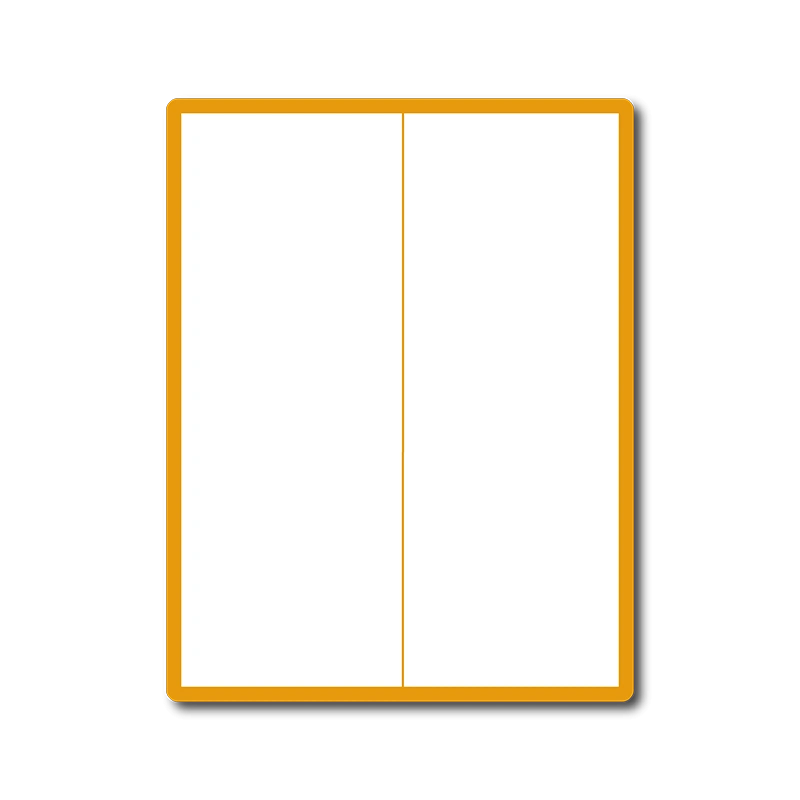 35 00504 - Print Etiketa A4, 105 mm x 297 mm, Zelená reflexná, 2 etikety na hárku, bez okraja, oblé hrany - Balenie 100 ks