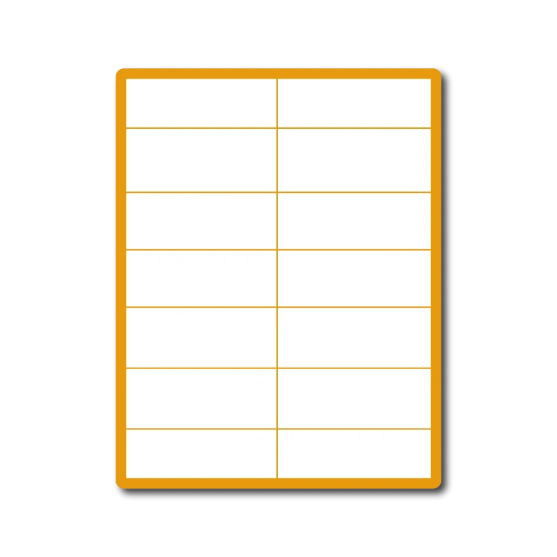 35 00359 - Print Etiketa A4, 105 mm x 42 mm, Zelená reflexná, Papier, 14 etikiet na hárku, Balenie - 100 ks