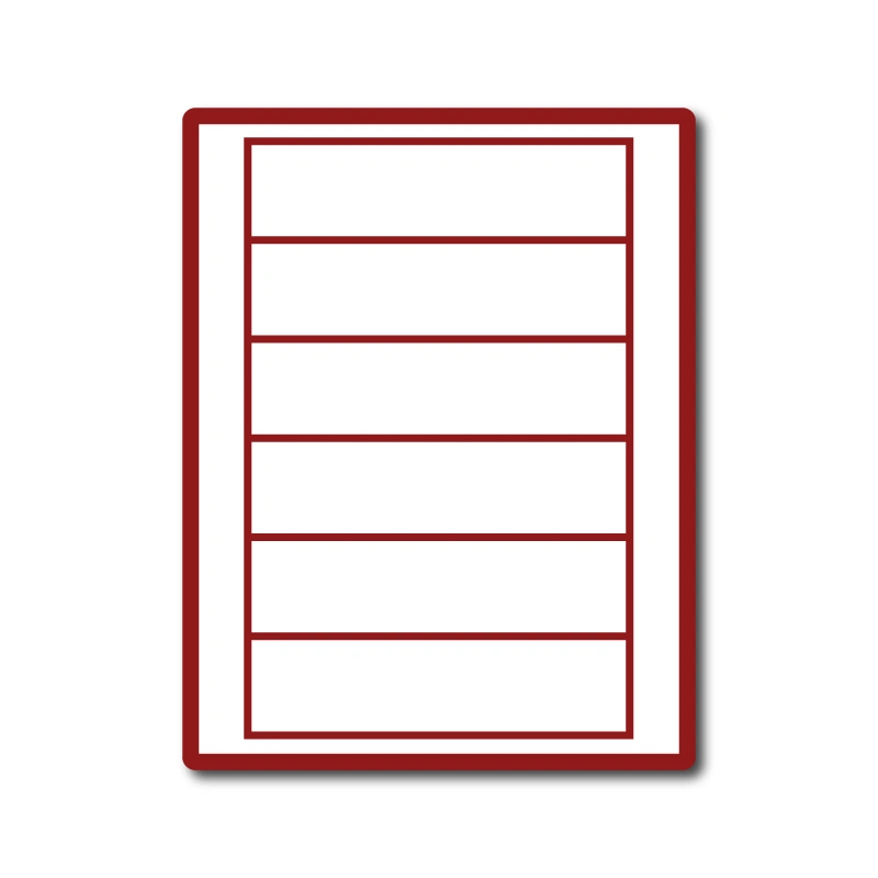 35 00633 - Print Etiketa A4, 160 mm x 45 mm, 6 etikiet na hárku - Balenie 1000 ks