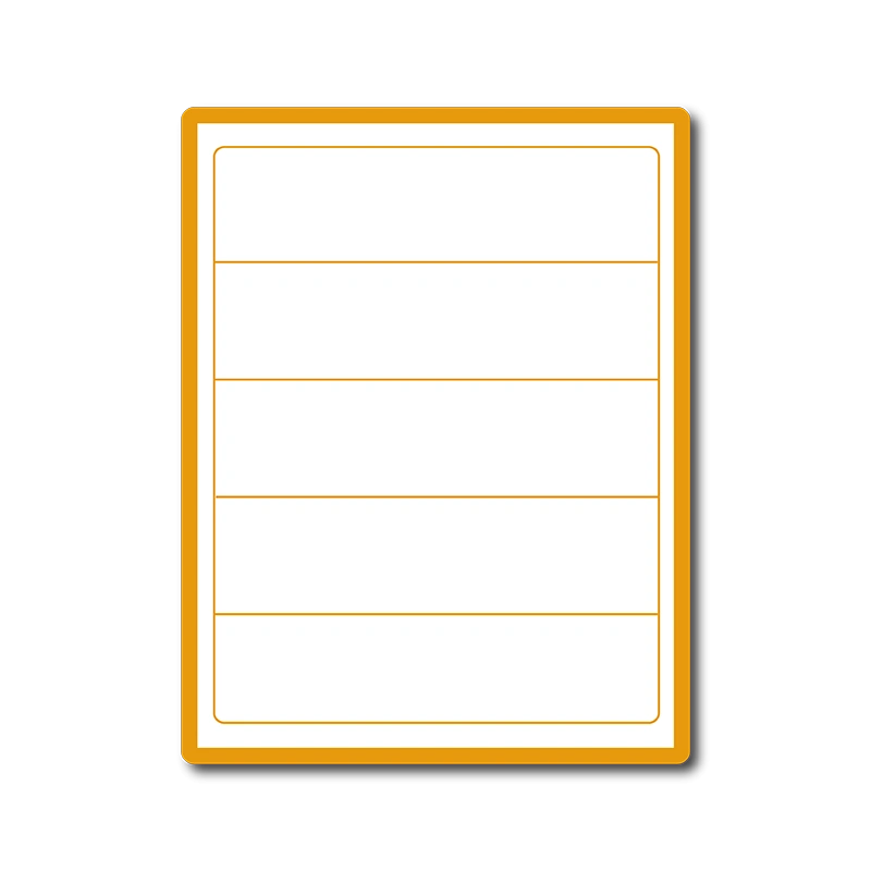 35 00125 – Print Etiketa A4, 182 mm x 50 mm, 5 etikiet na hárku – Balenie 100 ks