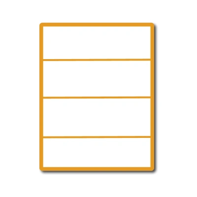 35 00207 – Print Etiketa A4, 200 mm x 70 mm, 4 etikety na hárku – Balenie 100 ks