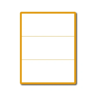 35 00030 – Print Etiketa A4, 210 mm x 99 mm, 3 etikety na hárku, bez okraja, oblé hrany – Balenie 100 ks