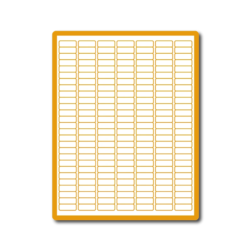 35 00029 - Print Etiketa A4, 25,4 mm x 10 mm, 189 etikiet na hárku, s okrajom po celom obvode, oblé hrany - Balenie 100 ks