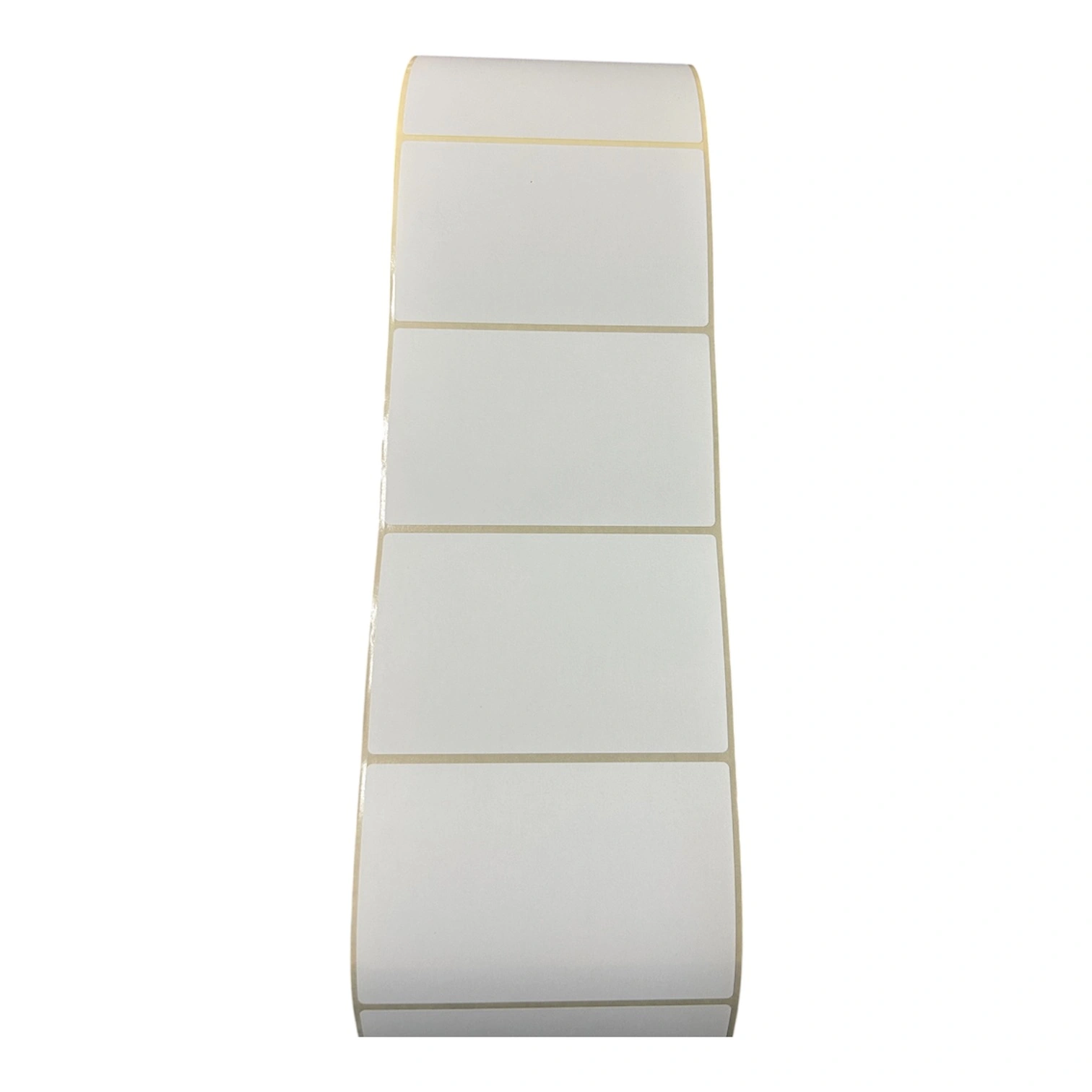 32 00079 – Termo Etiketa 110 mm x 70 mm, Thermo eco, Biela, Žltý podklad, Dutinka 40 mm, 1000 ks/kotúč, Odlepiteľné lepidlo, Priemer kotúča 117 mm