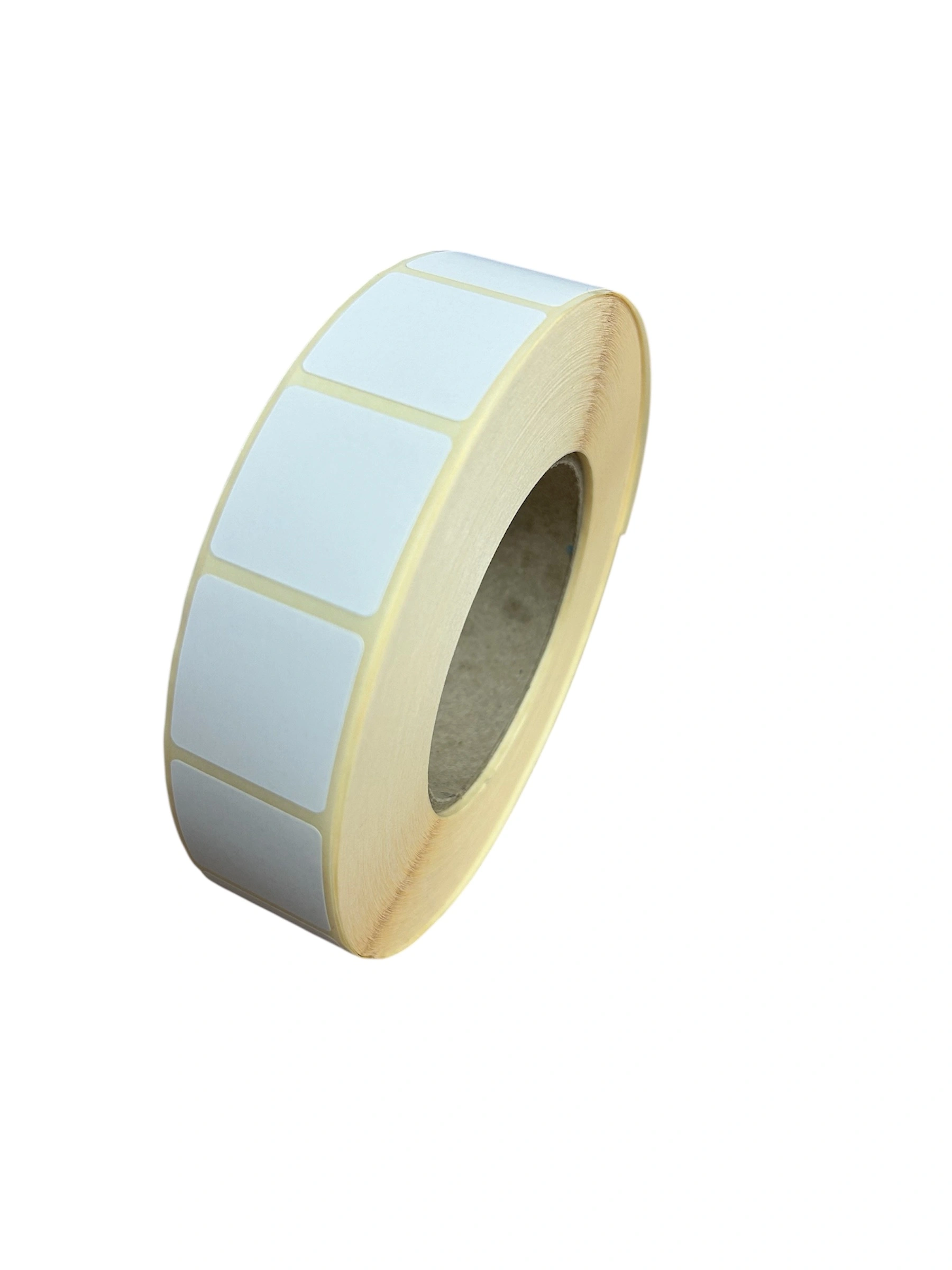 32 00380 – Etiketa 30 mm x 30 mm, Thermo top, Biela, Dutinka 76 mm, 2500 ks/kotúč, Silné lepidlo, Priemer kotúča 142 mm