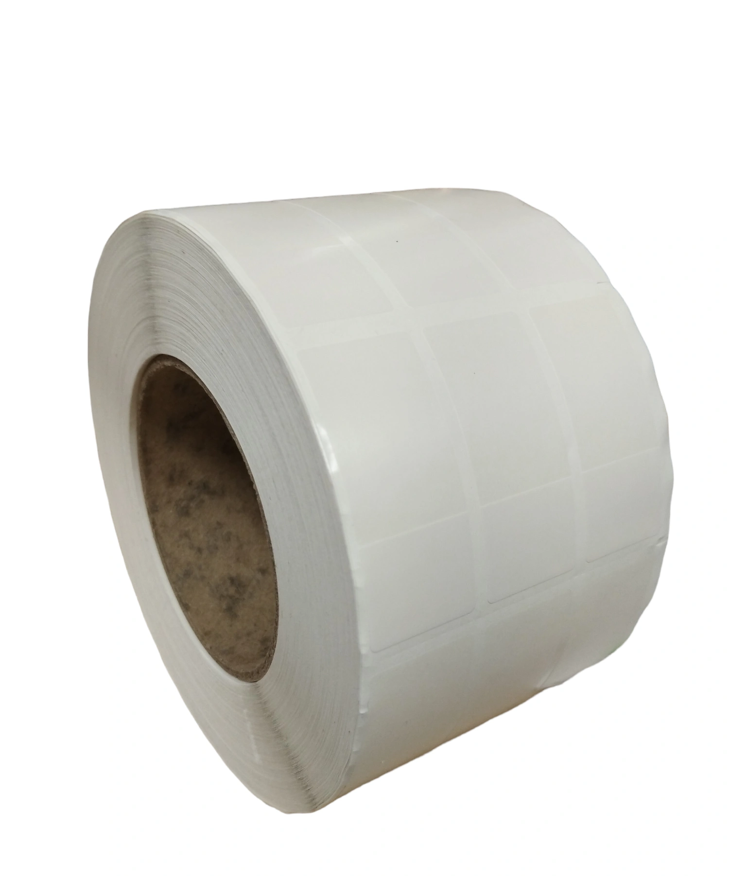 32 00454 - Plastová Etiketa 25 mm x 57 mm, 3 - Produckia, Polyvinylchlorid PVC Outdoor, Samolaminovacia, Transparentná a biela, Dutinka 76 mm, 3000 ks/kotúč, Silné lepidlo, Fotoznačka naľavo, najprv transparentná časť, Priemer kotúča 145 mm – Obrázok 3