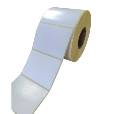 32 00487 - Papierová Etiketa 70 mm x 50 mm, Pololesklý papier, Biela, Dutinka 40 mm, 1000 ks/kotúč, Permanentné lepidlo, Priemer kotúča 104 mm