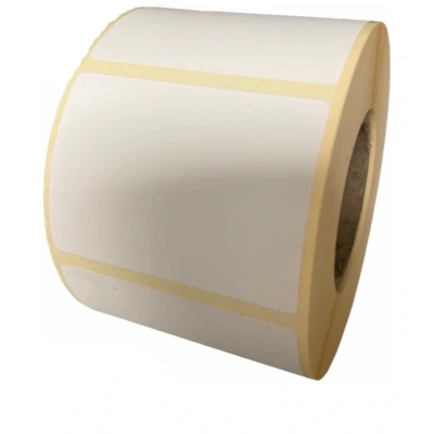 32 00501 - Termo Etiketa 60 mm x 30 mm, Thermo eco, Biela, Dutinka 40 mm, 1000 ks/kotúč, Permanentné lepidlo, Priemer kotúča 85 mm