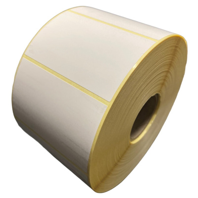 32 00508 - Termo Etiketa 70 mm x 40 mm, Medzera: 3,18 mm, Thermo eco, Biela, Dutinka 40 mm, 10000 ks/kotúč, Permanentné lepidlo