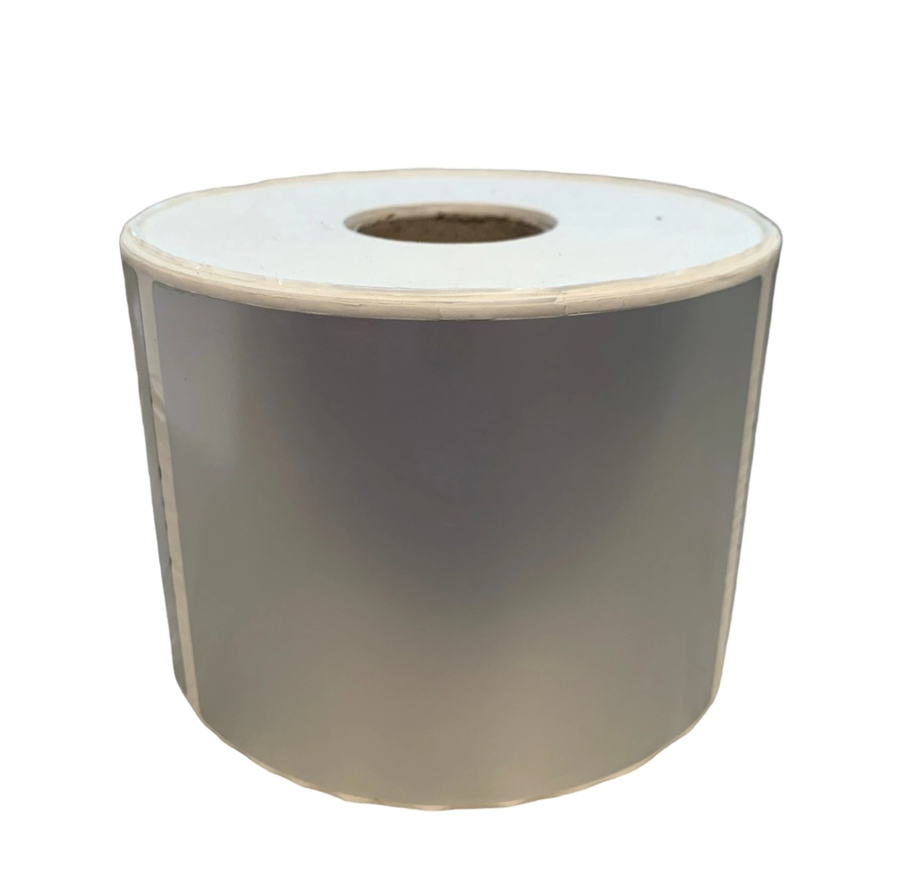 32 00528 - Plastová Etiketa 90 mm x 120 mm, Polyester mat silver, Strieborná, Dutinka 40 mm, 750 ks/kotúč, Permanentné lepidlo 750, Priemer kotúča 131 mm – Obrázok 2