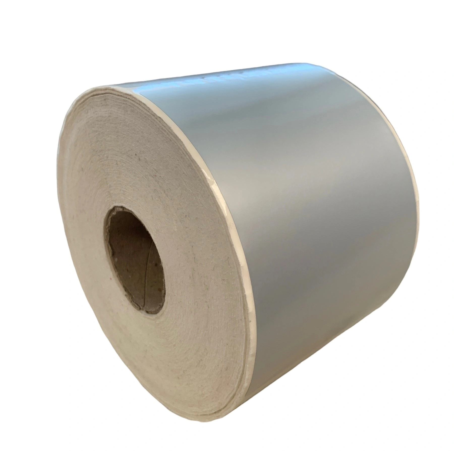 32 00528 - Plastová Etiketa 90 mm x 120 mm, Polyester mat silver, Strieborná, Dutinka 40 mm, 750 ks/kotúč, Permanentné lepidlo 750, Priemer kotúča 131 mm – Obrázok 3