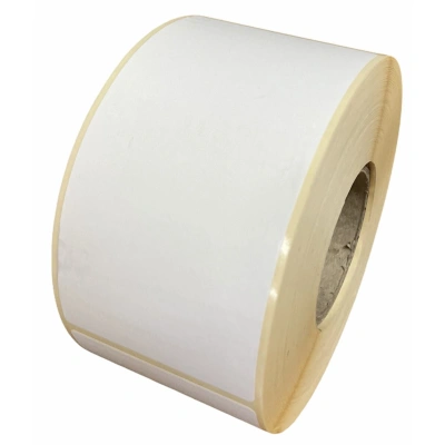32 00613 - Papierová Etiketa 75 mm x 175 mm, Lesklý papier, Biela, Dutinka 76 mm, 1000 ks/kotúč, Permanentné lepidlo, Priemer kotúča 186 mm