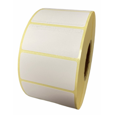 32 00641 - Termo Etiketa 50 mm x 30 mm, Thermo eco, Biela, Dutinka 25 mm, 2000 ks/kotúč, Permanentné lepidlo, Priemer kotúča 107 mm