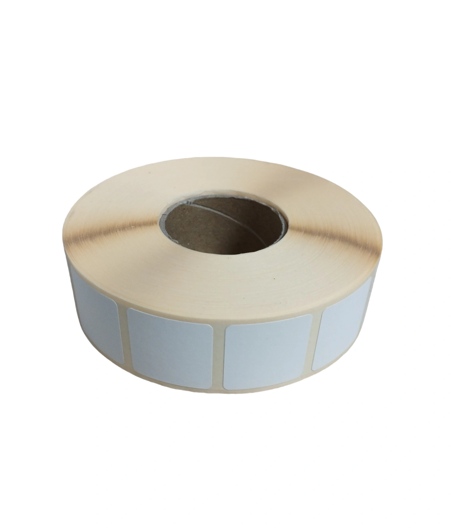 32 00686 - Termo Etiketa 25 mm x 25 mm, Thermo top, Biela, Dutinka 40 mm, 2000 ks/kotúč, Odlepiteľné lepidlo, Priemer kotúča 106 mm – Obrázok 2