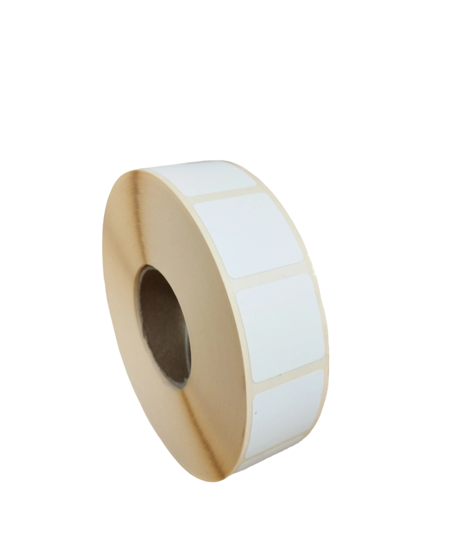 32 00686 - Termo Etiketa 25 mm x 25 mm, Thermo top, Biela, Dutinka 40 mm, 2000 ks/kotúč, Odlepiteľné lepidlo, Priemer kotúča 106 mm – Obrázok 3