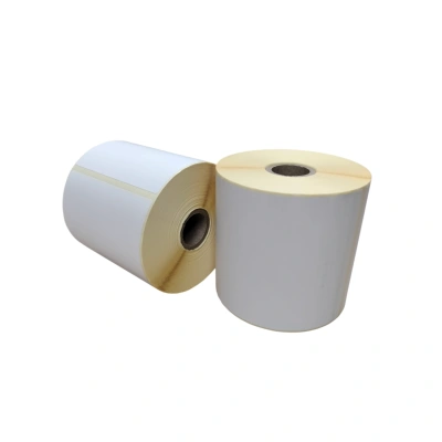 32 00897 - Termo Etiketa 95 mm x 110 mm, Thermo eco, Biela, Dutinka 25 mm, 500 ks/kotúč, Permanentné lepidlo, Priemer kotúča 100 mm