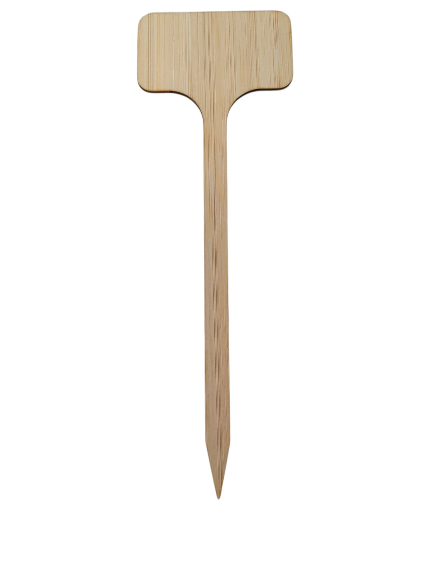 32 00993 - Bambusová Etiketa záhradnícka zapichovacia, 60 mm x 30 mm, Výška 180 mm, Bambus, Prírodná – Obrázok 2