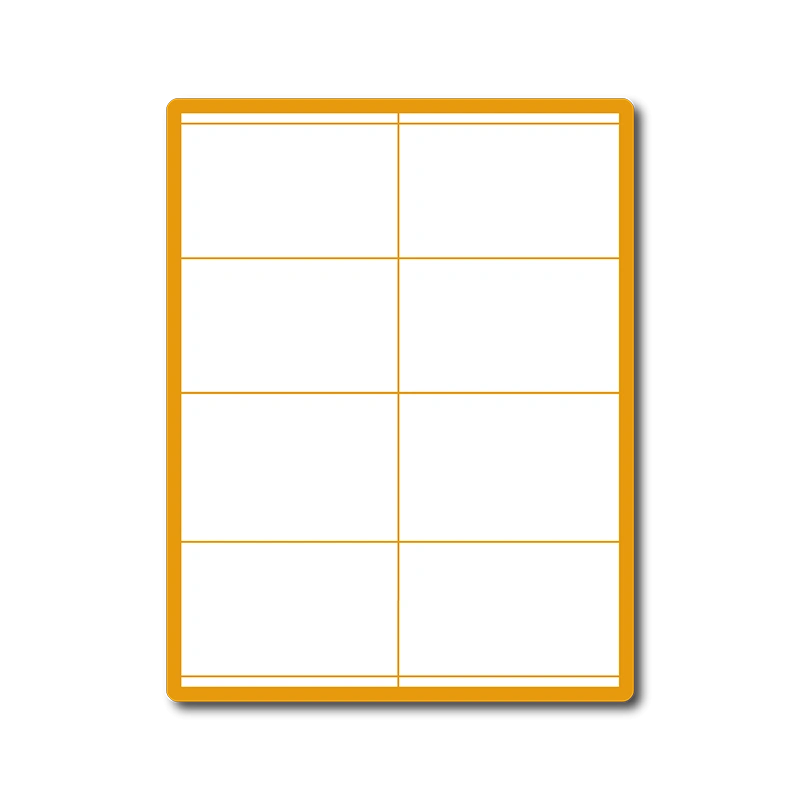 35 00006 – Print Etiketa A4, 105 mm x 70 mm, 8 etikiet na hárku, s horným/dolným okrajom – Balenie 100 ks
