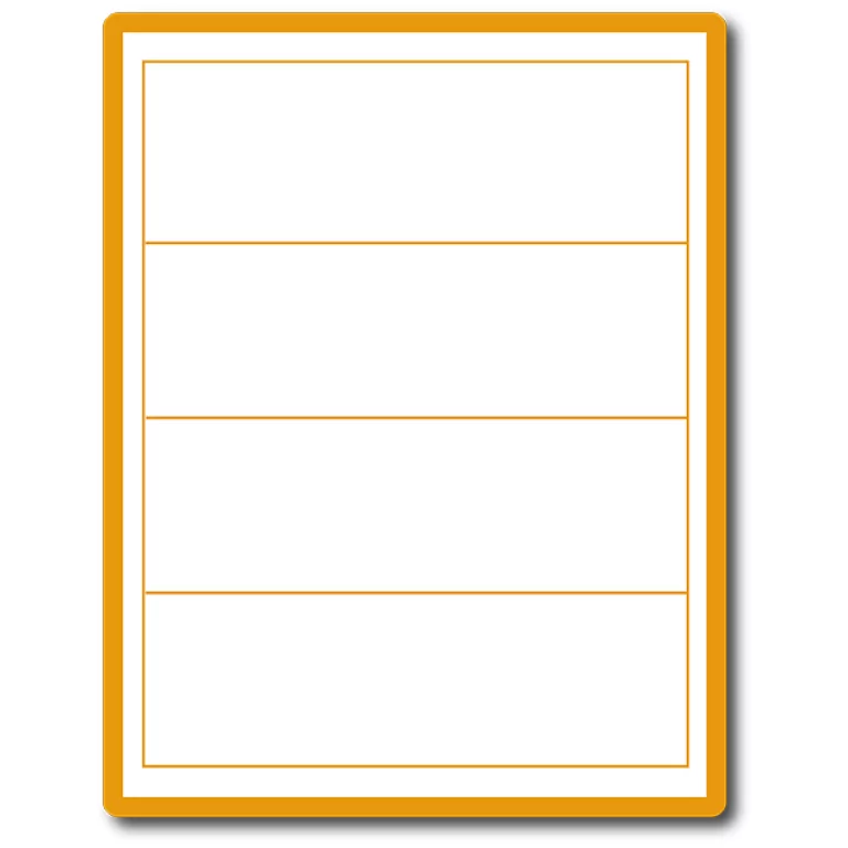 35 00039 – Print Etiketa A4, 192 mm x 61 mm, 4 etikety na hárku – Balenie 100 ks