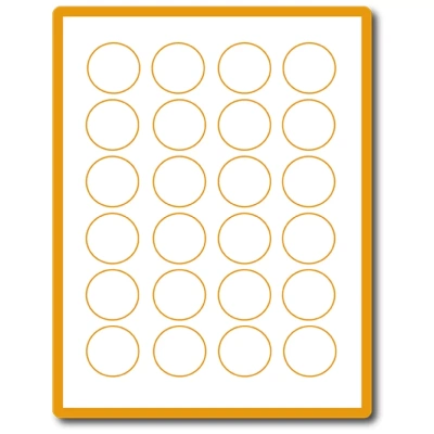 35 00245 – Print Etiketa A4, Kruh 40 mm, 24 etikiet na hárku – Balenie 1000 ks