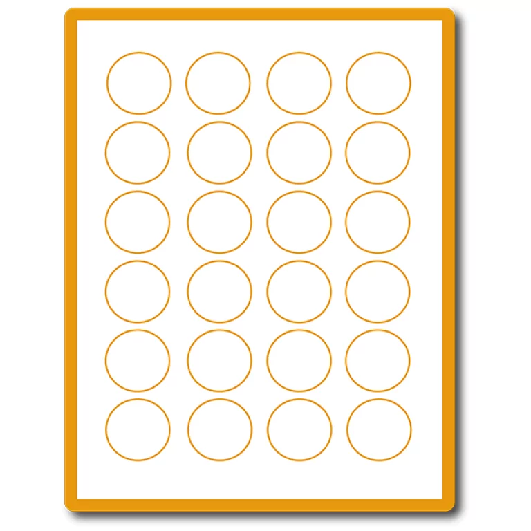35 00245 – Print Etiketa A4, Kruh 40 mm, 24 etikiet na hárku – Balenie 1000 ks