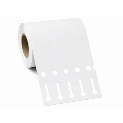 32 01302 – Etiketa záhradnícka 20 mm x 327 mm, 5 – Produkcia, Polypropylén, Biela, Dutinka 40 mm, 1000 ks/kotúč