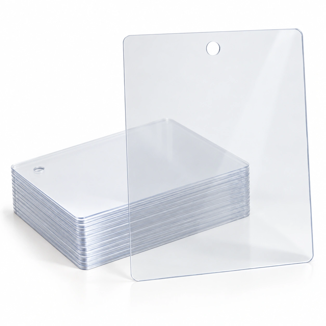 37 00355 – Plastová kartička s dierkou, 115 x 165 mm, PVC