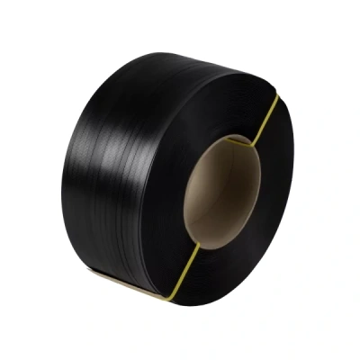 37 00275 - Viazacia páska, Polypropylén,Šírka 12 mm, Hrúbka 0,63 mm, Dĺžka 2500 m / balenie, Dutinka 200 mm, Čierna