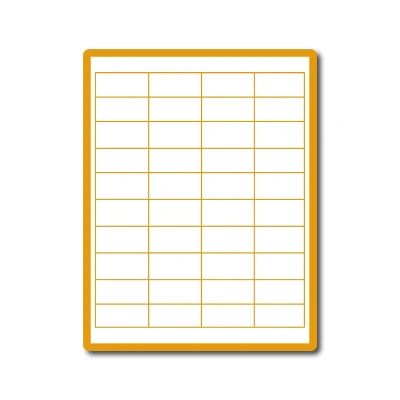 35 00162 - Print Etiketa A4, 48,5 mm x 16,9 mm, 68 etikiet na hárku, s okrajom po celom obvode -  Balenie 1000 ks