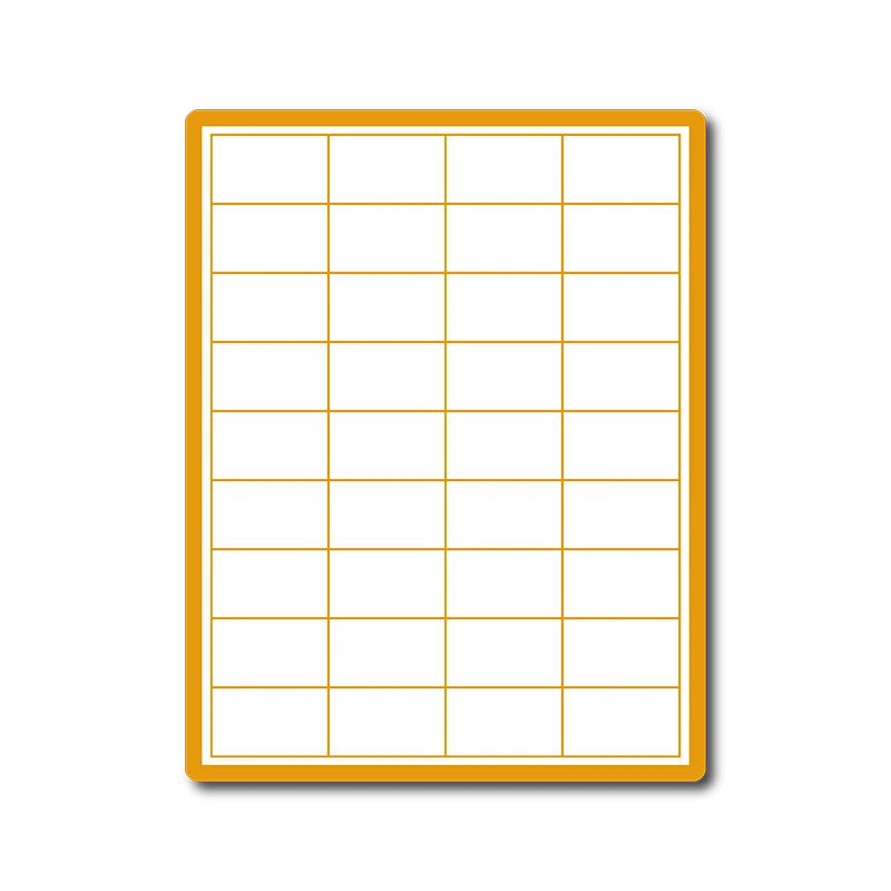 35 00488 - Print Etiketa A4, 48,5 mm x 31,2 mm, Zelená reflexná, Papier, 36 etikiet na hárku, Balenie - 100 ks