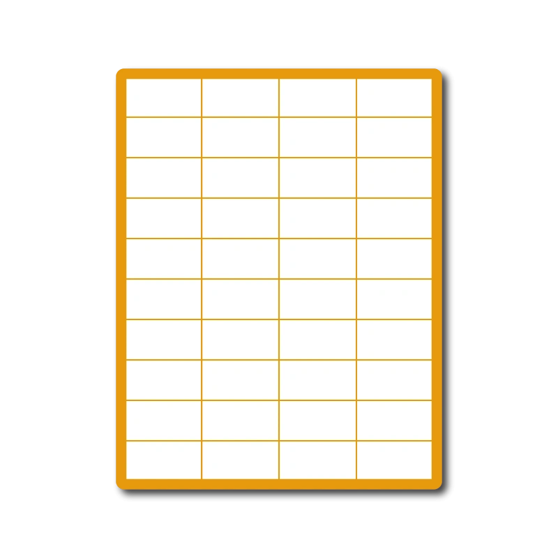 35 00436 – Print Etiketa A4, 52,5 mm x 29,7 mm, Lesklý papier, 40 etikiet na hárku, bez okraja – Balenie 100 ks