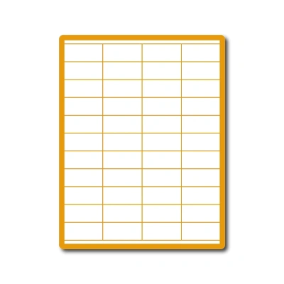 35 00439 - Print Etiketa A4, 52 mm x 25,4 mm, Zelená reflexná, Papier, 44 etikiet na hárku, s horným/dolným okrajom, oblé hrany -  Balenie100 ks