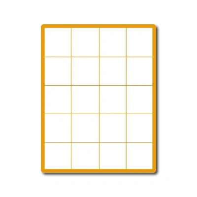 35 00091 - Print Etiketa A4, 52 mm x 59,2 mm, 20 etikiet na hárku, bez okraja, oblé hrany - Balenie 100 ks