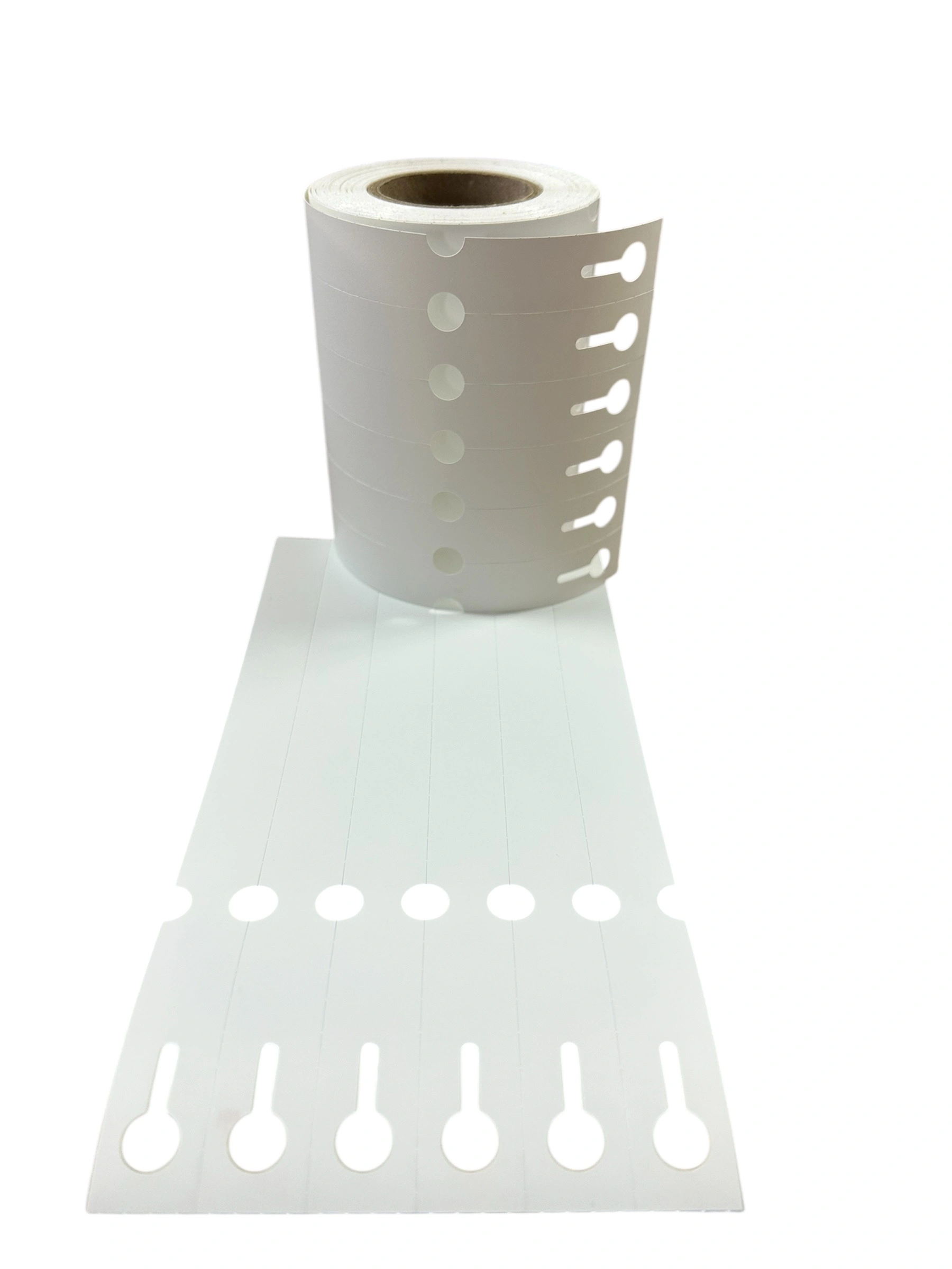 32 01276 – Etiketa záhradnícka 17 mm x 160 mm, 6 – Produkcia, Polypropylén, Biela, Dutinka 40 mm, 1000 ks/kotúč