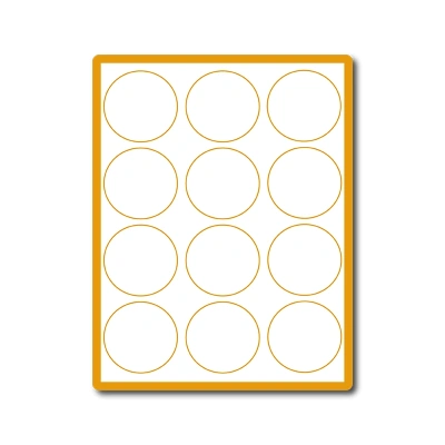 35 00602 – Print Etiketa A4, Kruh 60 mm, 12 etikiet na hárku – Balenie 1000 ks