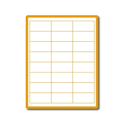 35 00077 - Print Etiketa A4, 66 mm x 33,8 mm, 24 etikiet na hárku, s okrajom po celom obvode - Balenie 1000 ks