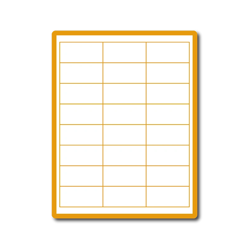 35 00077 - Print Etiketa A4, 66 mm x 33,8 mm, 24 etikiet na hárku, s okrajom po celom obvode - Balenie 1000 ks