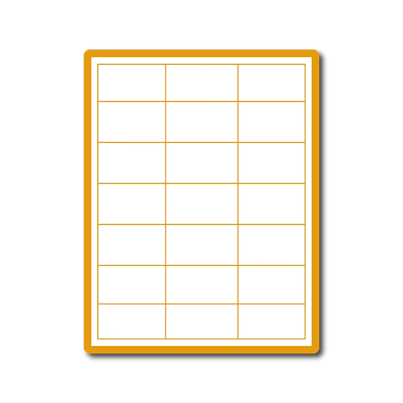 35 00101 – Print Etiketa A4, 66 mm x 40 mm, 21 etikiet na hárku, s okrajom po celom obvode, oblé hrany – Balenie 1000 ks
