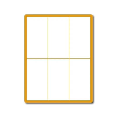35 00109 - Print Etiketa A4, 70 mm x 148,5 mm, 6 etikiet na hárku, bez okraja, oblé hrany - Balenie 100 ks