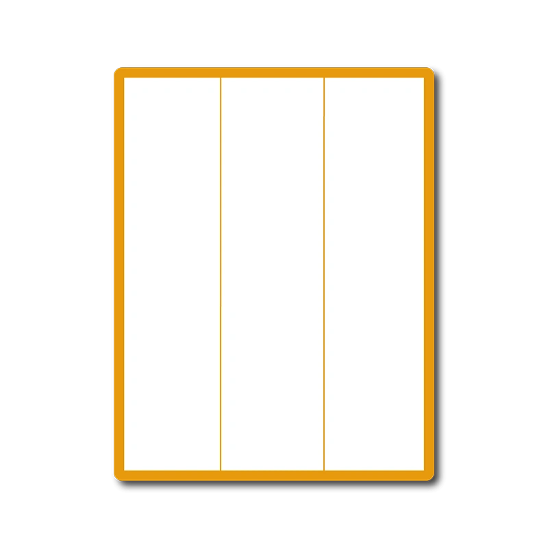 35 00258 – Print Etiketa A4, 70 mm x 297 mm, 3 etikety na hárku, bez okraja, oblé hrany – Balenie 1000 ks