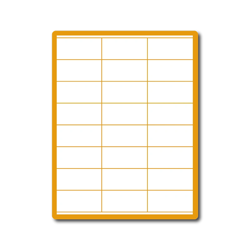 35 00005 – Print Etiketa A4, 70 mm x 36 mm, 24 etikiet na hárku, s horným/dolným okrajom – Balenie 100 ks