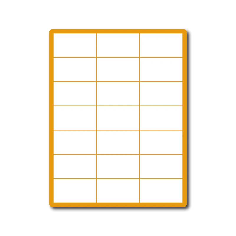 35 00036 - Print Etiketa A4, 70 mm x 42,3 mm, 21 etikiet na hárku, bez okraja, oblé hrany - Balenie 100 ks