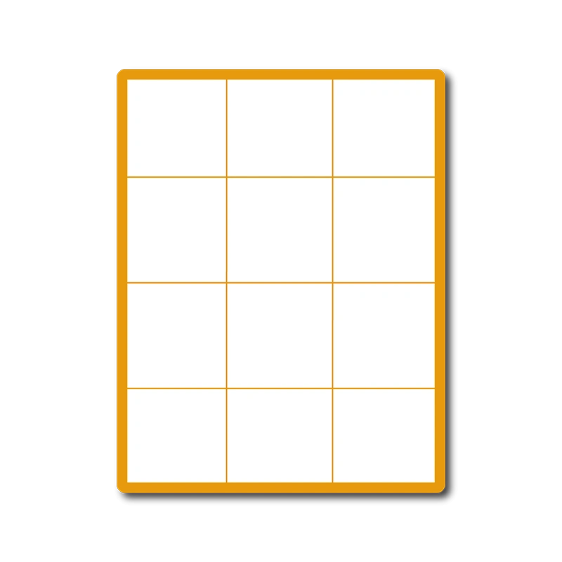 35 00184 - Print Etiketa A4, 70 mm x 74 mm, 12 etikiet na hárku, bez okraja, oblé hrany - Balenie 1000 ks