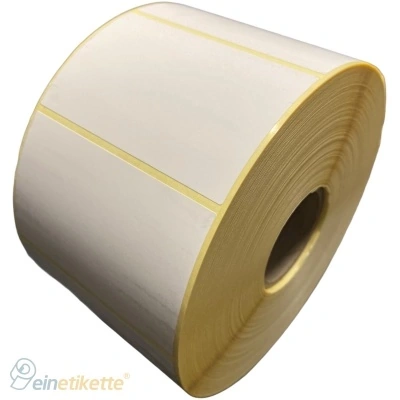 32 00142/1 – Termo Etiketa 80 mm x 50 mm, Thermo eco, Biela, Dutinka 40 mm, 3000 ks/kotúč, Odlepiteľné lepidlo, Priemer kotúča 162 mm