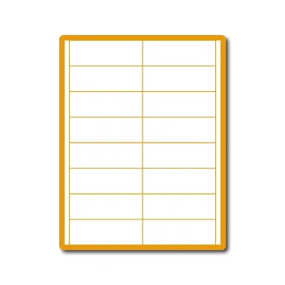 35 00155 – Print Etiketa A4, 96,5 mm x 33,8 mm , 16 etikiet na hárku s okrajom – Balenie 1000 ks