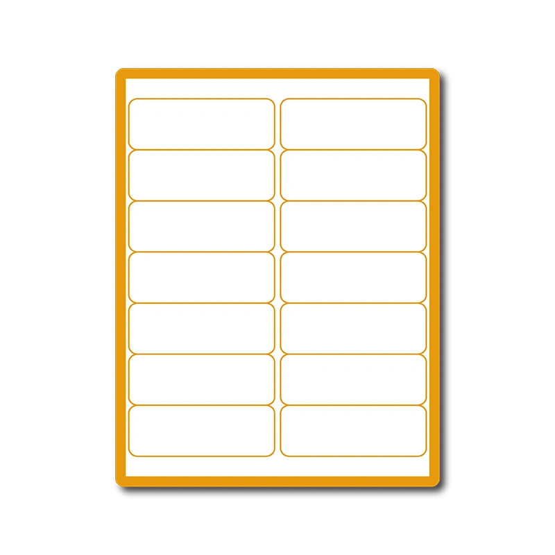 35 00111 - Print Etiketa A4, 99,1 mm x 38,1 mm, 14 etikiet na hárku s okrajom - Balenie 100 ks