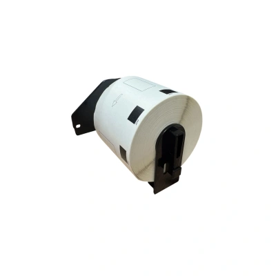 32 01202 – Etiketa nekonečná s okrajom 29 mm x 30,48 m s držiakom, Thermo eco , Biela, Dutinka 25 mm, Vnútorný návin, Permanentné lepidlo, DK-22210, Brother Kompatibilná, Priemer kotúča