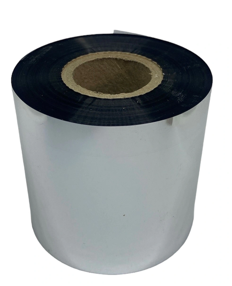 31 00133 - Termotransférová Fólia, PPA704, Vosk/Živica, Out, Čierna, 80 mm x 300 m, Nearedge, Dutinka 25 mm 1" – Obrázok 3