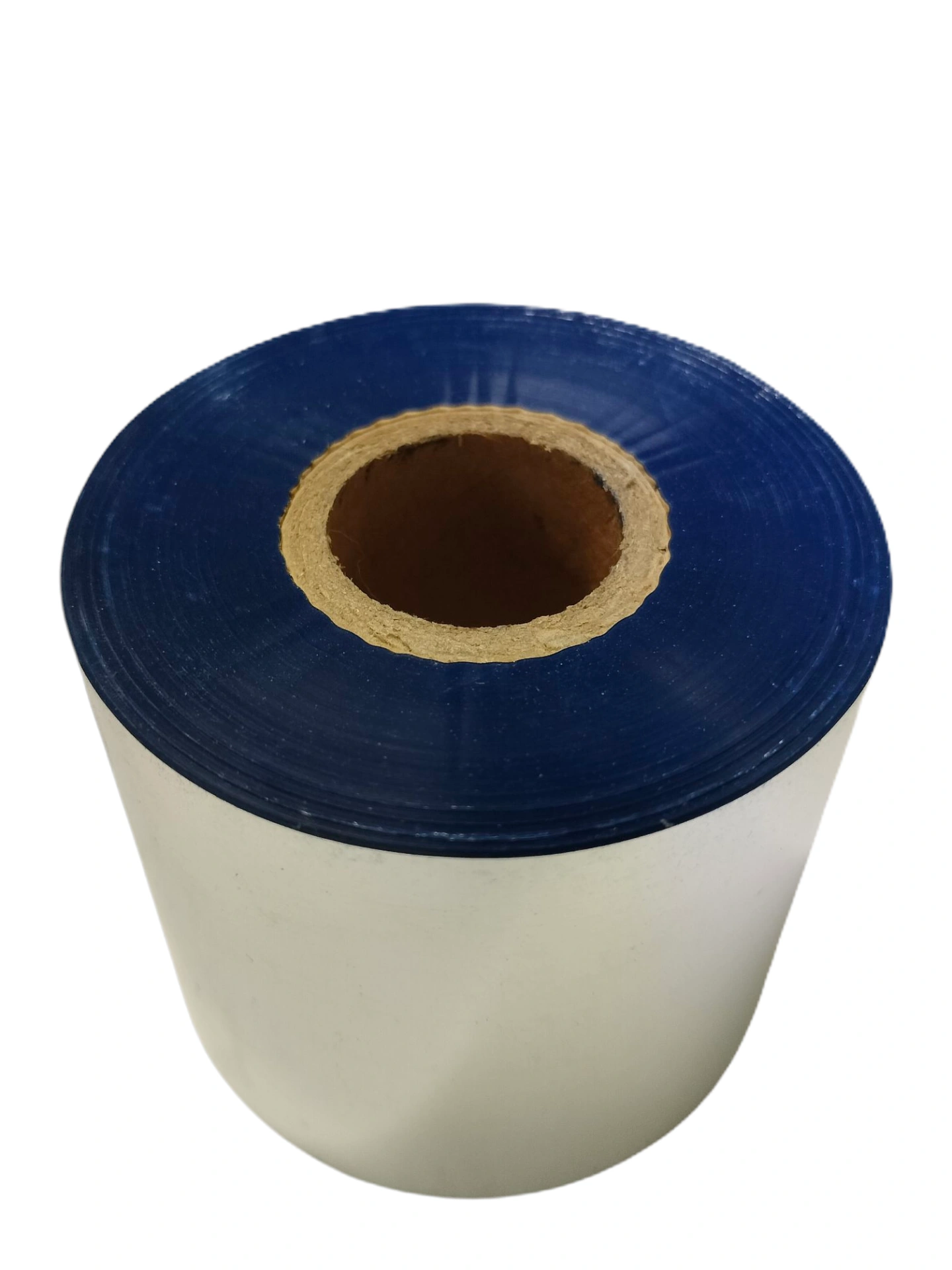 31 00113 - Termotransférová Fólia, PPAN106, Vosk, Out, Modrá, 110 mm x 300 m, Dutinka 25 mm 1"